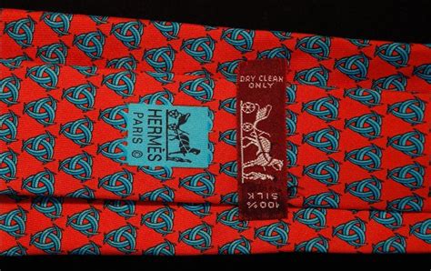 Hermes Tie Regular Whole Pattern 7350 PA Red Silk Business 